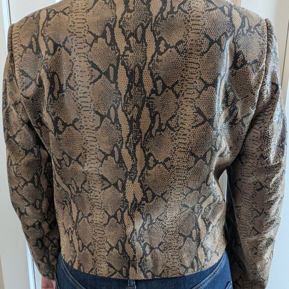 Arte Pelle Genuine Python Leather Jacket - Picture 9 of 9